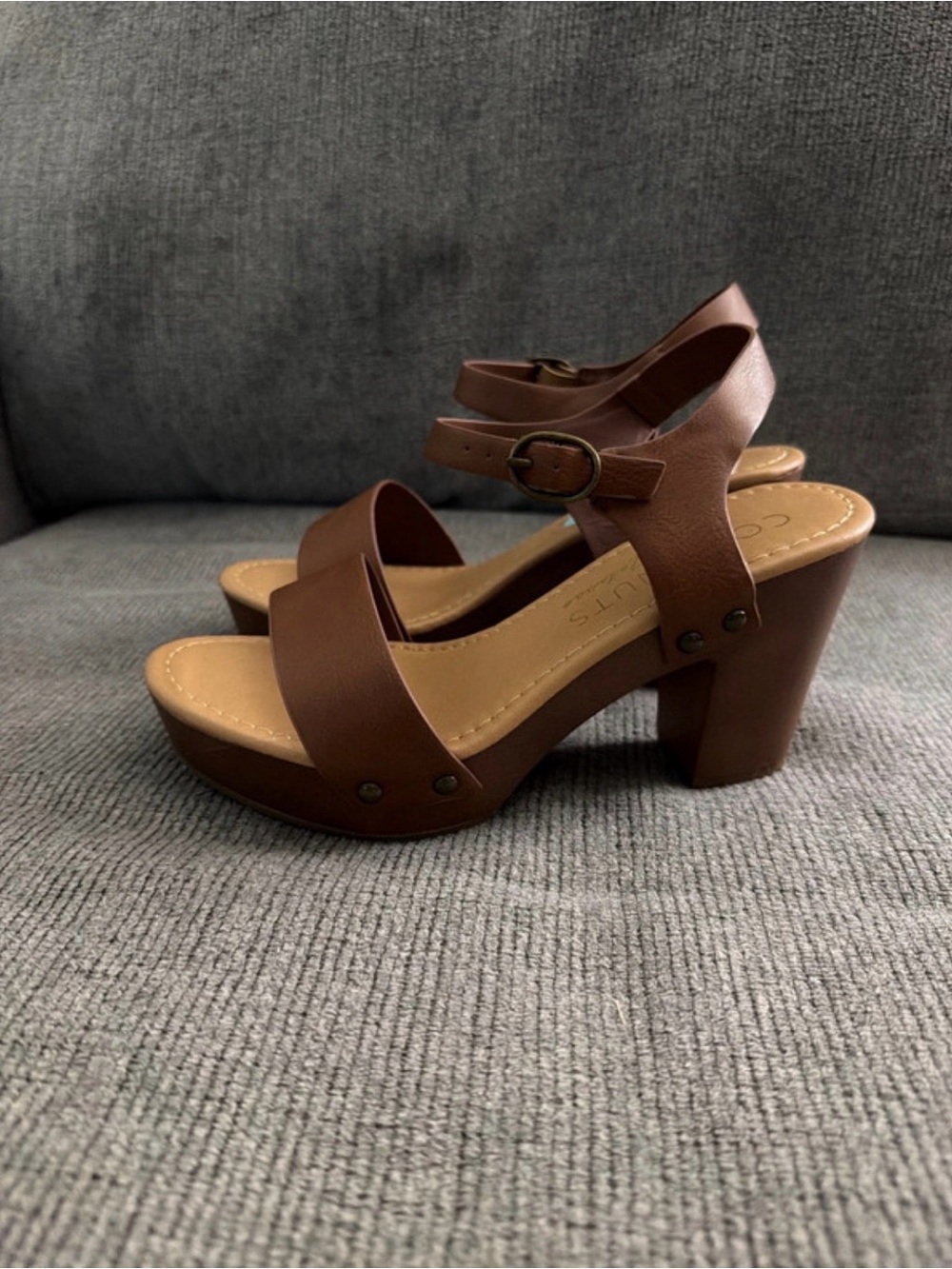 Coconuts by Matisse Brown Platform Block Heel Sandals